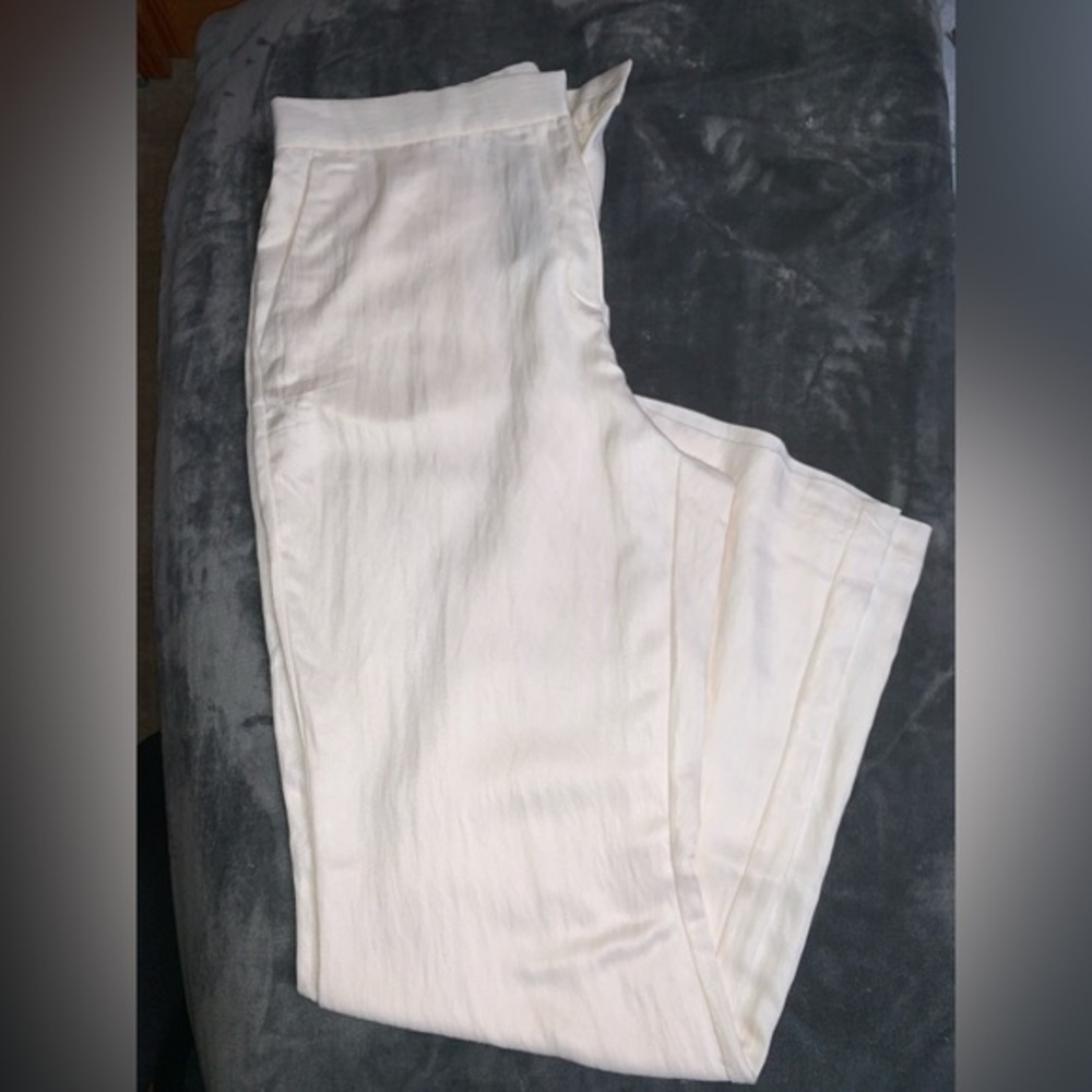 H&M Women’s Silky Cream Trouser Pants Size 16